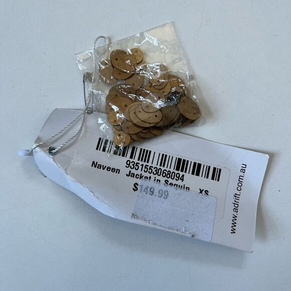 NEW ✨ Adrift Australia Naveen Jacket In Sequin XS - Picture 14 of 16